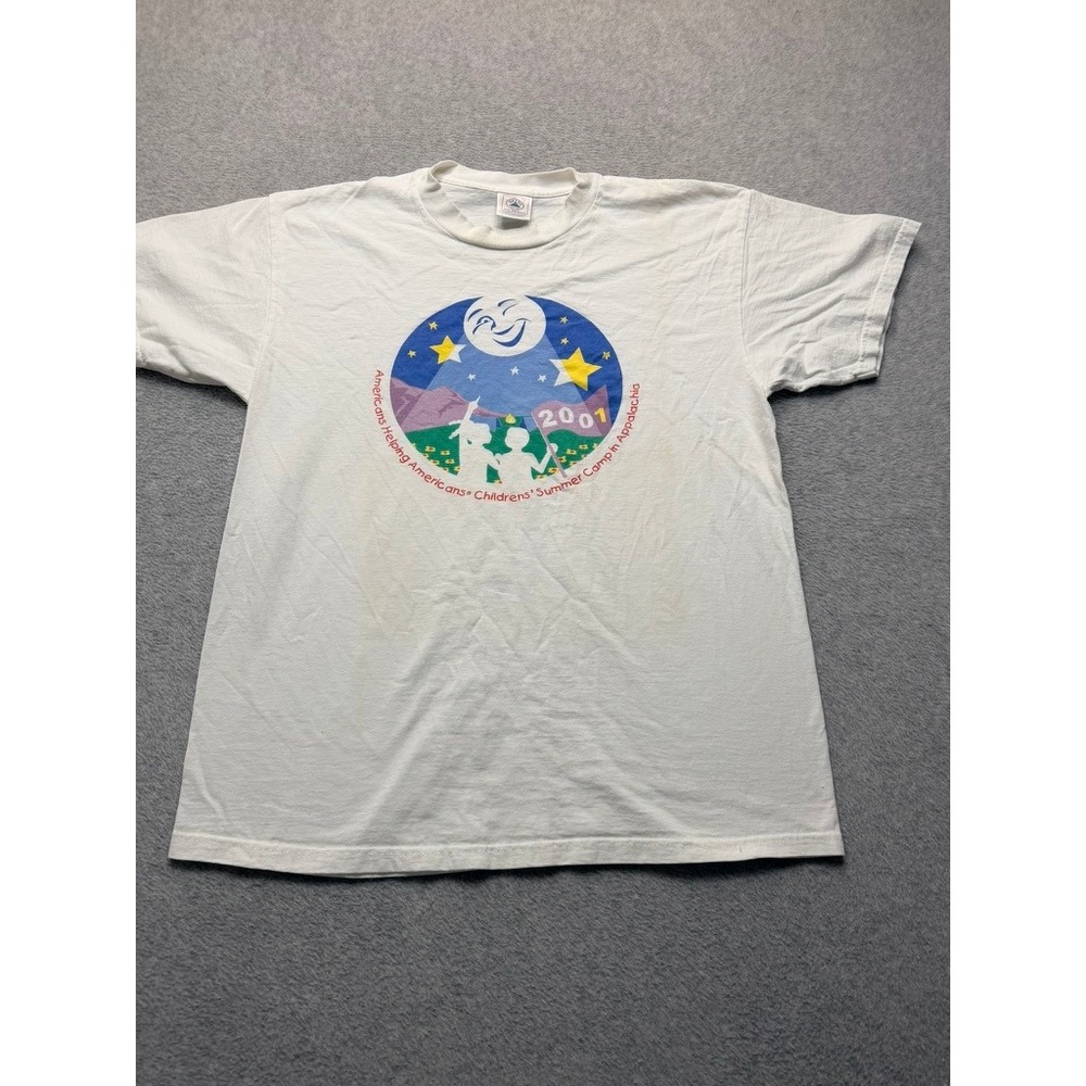 Vintage 2001 Delta Pro Weight Americans Helping Americans Appalachia T-Shirt L